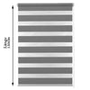 Day and Night Zebra/Vision Window Roller Blinds 3 Colours, 7 Sizes, 150cm Drop