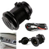 Car Cigarette Lighter Socket Motorcycle Waterproof Splitter Power Plug Outlet