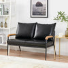 1/2/3 Seater Faux Leather Sofa Armchairs Couches Livingroom Black Brown Modern