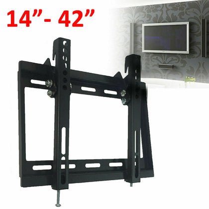 TV WALL BRACKET MOUNT SLIM FOR 14 20 25 30 38 40 42 INCH FLAT 3D LCD LED PLASMA