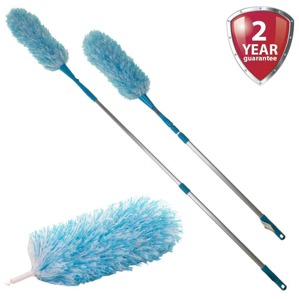 Feather Duster Long Telescopic Extendable Microfibre Cleaning Magic Static Dust