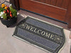New Heavy Duty Rubber Indoor Outdoor Welcome Non-Shedding Scraper Front Door Mat