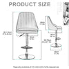 1x Breakfast Bar Stools Swivel Gas Lift Kitchen High Chair Counter Pub Bistro UK