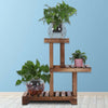 3 Tier Wooden Plant Display Stand Flower Pot Shelf Balcony Garden Holder Rack