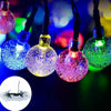 30LED Moroccan Solar Garden Metal Ball String Lights Hanging Fairy Light Outdoor