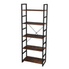 5-Tier Vintage Ladder Shelf Bookcase Storage Rack Stand Plants Display
