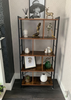 Vintage Industrial Bookcase Rustic Storage Cabinet Tall Shelf Metal Display Unit