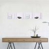 Modern Wall Mount Storage Shelf CD Media Storage Rack Wooden 4 Unit Practical
