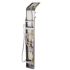 5 In1 Shower Column Tower Panel With Twin Heads Curved Design High-end Waterfall