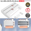Kitchen Roll Dispenser Cling Film Tin Foil 4IN1 Wall Mounted Towel Holder Rack