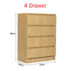 Modern Bedside Table Cabinet 2/3/4 Chest of Drawers Storage Nightstand Bedroom