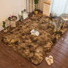 Soft Fluffy Hairy Carpet Bedroom Balcony Rectangular Rug Faux Fur Carpet Mat UK