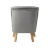 Upholstered Velvet Accent Dining Chair Scallop Shell Wing Backed Armchair Seater