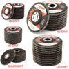 10 Pcs Professional Flap Sanding Discs 115mm 4.5" 40 60 80 120 Grit Angle Zircon
