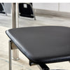 High Back Faux Leather Dining Chairs Padded Seat Metal Leg Home Kitchen 4 Chairs