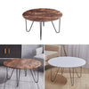 Living Room Round Coffee Table With Metal Hairpin Legs Side Table Home Furniture