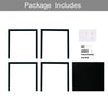 2/4 Set Dining Table NO Chair Tempered Glass Tabletop Metal legs Square Kitchen