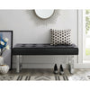 Faux Leather Long Window Seat Dining Bench Footstool Button Pouffe Hallway Stool