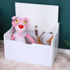 Large Wooden Toy Box White Storage Unit Kids Toys Children Nursery Bedroom Chest
