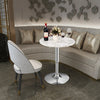 Modern Round Marble Bar Table Height Adjustable 360° Swivel Counter Pub Table