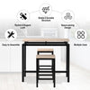 Breakfast Bar Table and Stools Kitchen Dining Room Modern Style Furniture Set