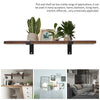 Wood Floating Shelf Wall Mounted Storage Shelving Display Rack for Kitchen Home