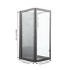 Rectangular Vintage Wall Light Metal Glass Lantern Garden Wall Lamp In/Outdoor