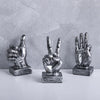 Abstract Art Hand Gesture Sculpture Ornament Figurine Statue Tabletop Decoration