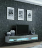 TV Cabinet with LED Lights High Gloss | Floating TV Wall Unit 140cm