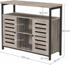 Large Wooden Sideboard Cabinet Industrial Cupboard Buffet Slim Grey Storage Unit