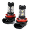 Pair H11/H8 CREE 100W FOG LIGHT LEDS BULBS DRL DRIVING LAMPS BULBS 6000K White