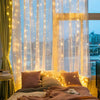 300 LED Curtain Fairy Lights Indoor/Outdoor Wedding Party  Garden Decor
