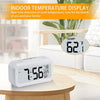 Alarm Snooze Home Desk Clock Smart Night Light Thermometer Digital LED Display