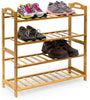 Bamboo Shoe Footwear Rack Stand Shelf Unit Organiser Wooden Storage Shelves