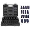 16x Deep Impact Socket Set 1/2"Drive Long Reach Thin Wall Metric Sockets 10-32mm