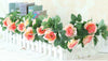 16Heads 7Ft Artificial Faux Silk Flower Rose Leaf Garland Vine Home Party Decor