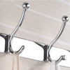 Coat Clothes Door Holder 6/12 Hooks Rack Hat Wall Hanger Rail Stainless Steel