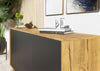 Loft Retro Industrial Sideboard Vintage Oak TV Unit Cabinet Cupboard TV Stand