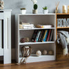 Cambridge 2 3 4 5 Tier Shelf Display Bookcase Storage Wood Unit White