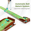 Golf Putting Mat Putting Green Practice Training Aid Auto Ball Return One Hole