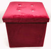 Soft Velvet Diamante Ottoman Folding Storage Box Footstool Seat new colour 2size