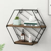 Hexagon/round wall cabinet retro style metal frame wall cabinet wall shelf