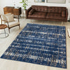 Modern Teal Rug | Cheap Rugs For Living Room | Soft Non Shedding Bedroom Carpet