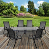Grey Textoline Bistro Chairs Garden Furniture Patio Outdoor Indoor Chairs Seats