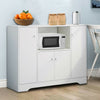 White Sideboard Storage Cupboard Display Cabinet Matt Sides With Drawers & Doors