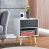 Modern Bedside Side End Table Nightstand Storage Unit Drawer Bedroom Living Room