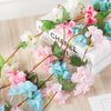 Artificial cherry flowers fake blossoms flower garland ivy hanging vine decor