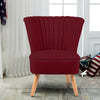 Velvet Shell Scallop Accent Occasional Chair Armchair Dining Furniture Bedroom