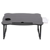 Folding Laptop Bed Tray Table Portable Lap Desk Notebook Breakfast Cup Slot UK