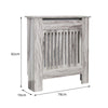Grey Radiator Cover Grill Shelf Cabinet MDF Wood Modern Traditional Furniture